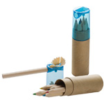 Holzbuntstifte BECKY, blau - Werbemittel