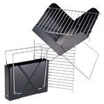 Klappgrill MONTENEGRO, schwarz - Werbemittel