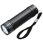 LED-Metall-Lampe MONTARGIS, schwarz - Werbemittel