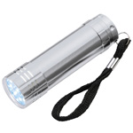 LED-Metall-Lampe MONTARGIS, grau - Werbemittel