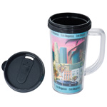 Promotionbecher LOS ANGELES, schwarz - Werbemittel