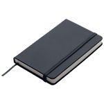 A6 Notizbuch L�BECK, schwarz - Werbemittel