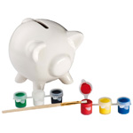 Sparschwein HICKORY, weiss - Werbemittel