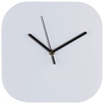 Wanduhr mit Allover-Ziffernblatt BEL AIR, weiss - Werbemittel