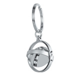 Metallschl�sselanh�nger TURN, grau - Werbemittel