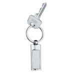 Metallschl�sselanh�nger SLIM, grau - Werbemittel