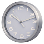 Wanduhr TRIPOLI, grau - Werbemittel