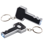 LED-Schl�sselanh�nger LA CRUZ, schwarz - Werbemittel