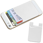Smartphone-Tasche BORDEAUX, weiss - Werbemittel
