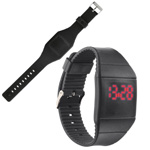 Touch-Screen Armbanduhr NIZZA, schwarz - Werbemittel