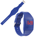 Touch-Screen Armbanduhr NIZZA, blau - Werbemittel