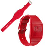 Touch-Screen Armbanduhr NIZZA, rot - Werbemittel