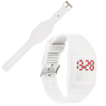 Touch-Screen Armbanduhr NIZZA, weiss - Werbemittel