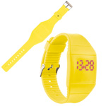 Touch-Screen Armbanduhr NIZZA, gelb - Werbemittel