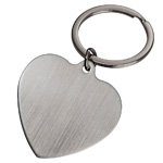 Schl�sselanh�nger HEART, grau - Werbemittel