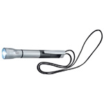 Taschenlampe mit Leuchtkuli TREVISO, schwarz - Werbemittel