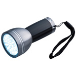 LED-Taschenlampe ROGERS, schwarz - Werbemittel