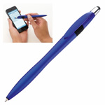 Kugelschreiber mit Touch-Pen BUDAPEST, blau - Werbemittel