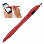 Kugelschreiber mit Touch-Pen BUDAPEST, rot - Werbemittel
