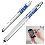 Kugelschreiber mit Touch-Pen FERRARA, blau - Werbemittel