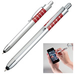 Kugelschreiber mit Touch-Pen FERRARA, rot - Werbemittel