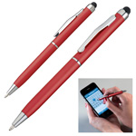 Kugelschreiber mit Touch-Pen OSAKA, rot - Werbemittel