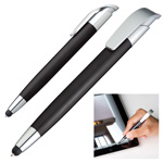 Kugelschreiber mit Touch-Pen DAVOS, schwarz - Werbemittel