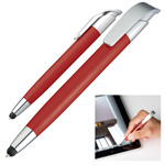 Kugelschreiber mit Touch-Pen DAVOS, rot - Werbemittel