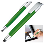 Kugelschreiber mit Touch-Pen DAVOS, gr�n - Werbemittel
