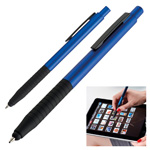 Kugelschreiber mit Touch-Pen COLUMBIA, blau - Werbemittel