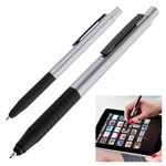 Kugelschreiber mit Touch-Pen COLUMBIA, grau - Werbemittel