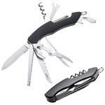 Taschenmesser MUMBAI, schwarz - Werbemittel