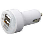 USB-Stecker WALLINGTON, weiss - Werbemittel