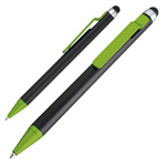Kugelschreiber mit Touch-Pen FLORIDA, apfelgr�n - Werbemittel