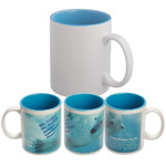 Sublimationstasse VERSAILLES, blau - Werbemittel