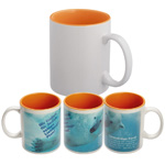 Sublimationstasse VERSAILLES, orange - Werbemittel