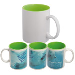 Sublimationstasse VERSAILLES, apfelgr�n - Werbemittel