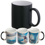 Sublimationstasse colour-changing SIRMIONE, schwarz - Werbemittel