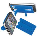 Smartphone-Tasche mit Aufsteller MONTE CARLO, blau - Werbemittel
