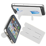 Smartphone-Tasche mit Aufsteller MONTE CARLO, weiss - Werbemittel