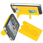 Smartphone-Tasche mit Aufsteller MONTE CARLO, gelb - Werbemittel