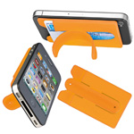 Smartphone-Tasche mit Aufsteller MONTE CARLO, orange - Werbemittel