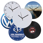Wanduhr mit Allover-Ziffernblatt VENICE, weiss - Werbemittel
