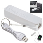 Powerbank MIAMI BEACH, weiss - Werbemittel
