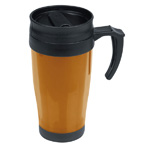 Kunststoffbecher FORT WORTH, orange - Werbemittel