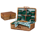 Rattan Picknickkorb SOUTH CAROLINA, braun - Werbemittel