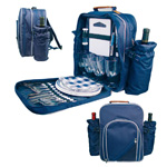 Top Picknickrucksack VIRGINIA, blau - Werbemittel