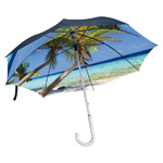 Inselregenschirm BALI, dunkelblau - Werbemittel