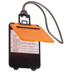 Kofferanh�nger KEMER, orange - Werbemittel