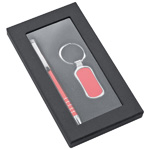 Geschenkset CLEARWATER, rot - Werbemittel